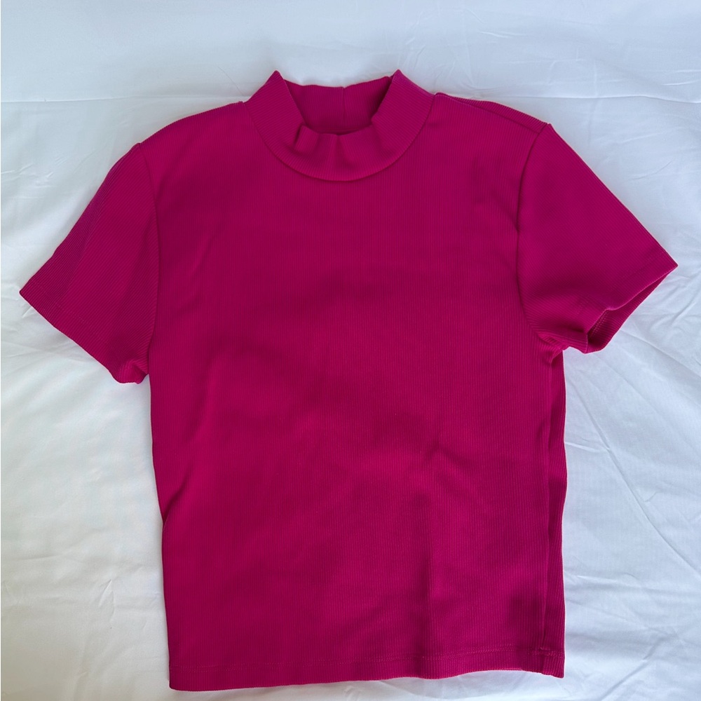 Babaton Ribbed mock neck
